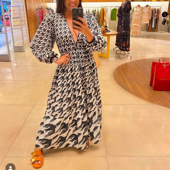 FARM Rio Long Dress Size S - Picture 2 of 12